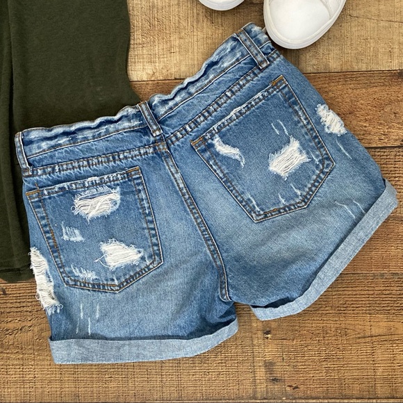 Distressed Destroyed Denim SHORTS by Nectar Clothing - Picture 5 of 7